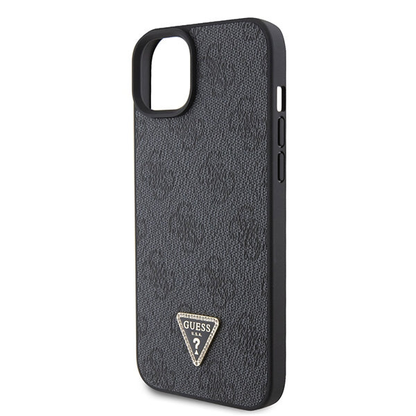 Guess dėklas su dirželiu iPhone 15 Plus – juodas