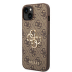 Guess GUHCP15S4GMGBR iPhone 15 6.1" brown/brown hardcase 4G Big Metal Logo