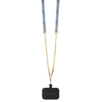 Guess Crossbody 4G dėklas iPhone 15 (6.1") – mėlynas