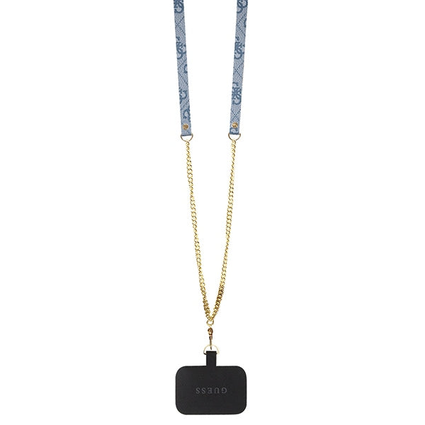 Guess Crossbody 4G dėklas iPhone 15 (6.1") – mėlynas