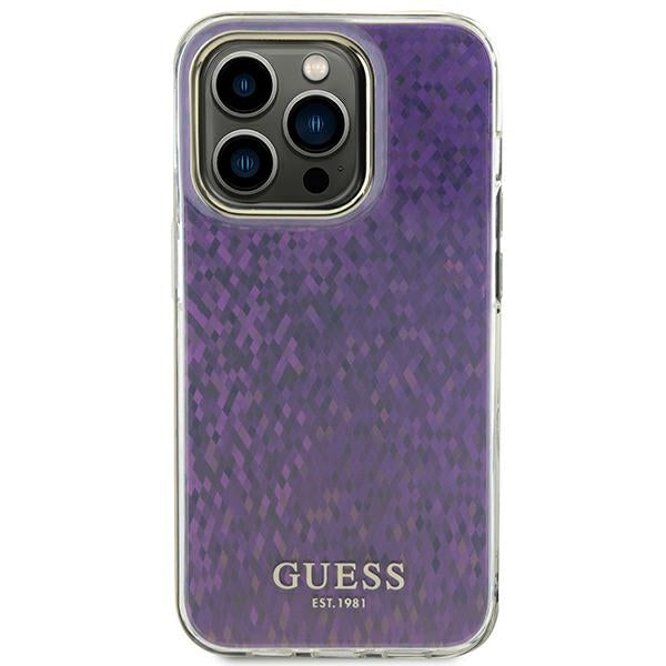 Guess dėklas iPhone 15 Pro Max – rožinis, Disco