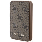 Guess išorinė baterija 15W GUPB5LP4GEGW 5000mAh ruda/ruda 4G Leather Metal Logo