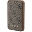 Guess išorinė baterija 15W GUPB5LP4GEGW 5000mAh ruda/ruda 4G Leather Metal Logo