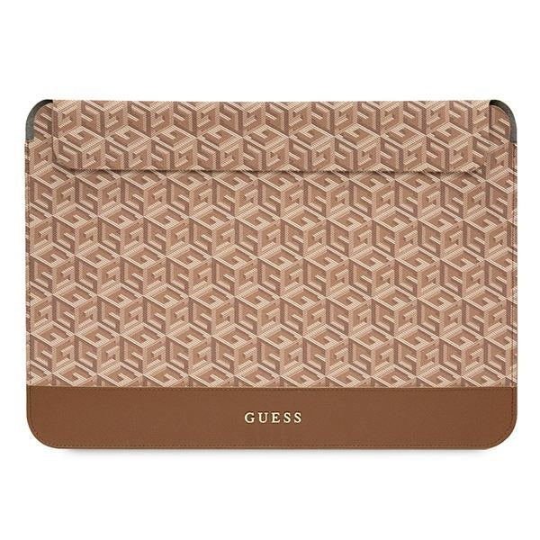 Guess GCube Stripes dėklas 16" nešiojamam kompiuteriui - rudas -- Laptop Bags
