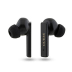 Guess Bluetooth ausinės GUTWSSU20ALEGK TWS + prijungimo stotelė juoda/juoda Spausdintas logotipas