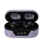 Guess GUTWST31EU TWS Bluetooth ausinės + prijungimo stotelė violetinė/violetinė