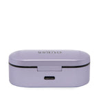 Guess GUTWST31EU TWS Bluetooth ausinės + prijungimo stotelė violetinė/violetinė