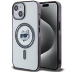 Karl Lagerfeld MagSafe dėklas iPhone 15 Plus – skaidrus