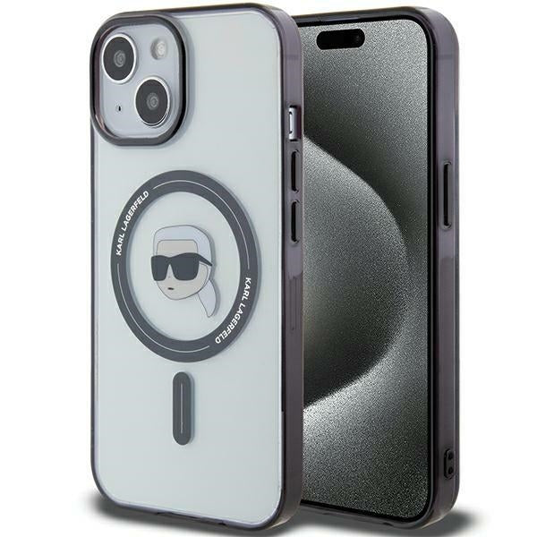 Karl Lagerfeld MagSafe dėklas iPhone 15 Plus – skaidrus -- iPhone 15 Plus
