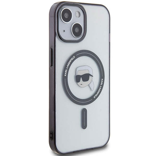 Karl Lagerfeld MagSafe dėklas iPhone 15 Plus – skaidrus -- iPhone 15 Plus