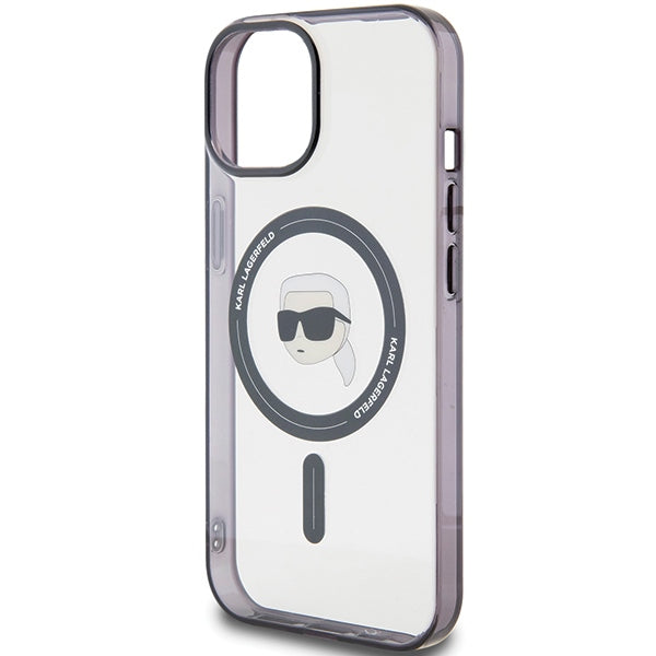 Karl Lagerfeld MagSafe dėklas iPhone 15 Plus – skaidrus -- iPhone 15 Plus