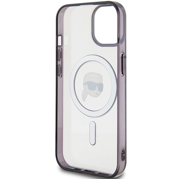 Karl Lagerfeld MagSafe dėklas iPhone 15 Plus – skaidrus -- iPhone 15 Plus