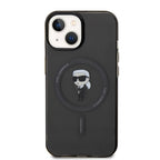Karl Lagerfeld IML Ikonik MagSafe dėklas iPhone 15 – juodas -- iPhone 15