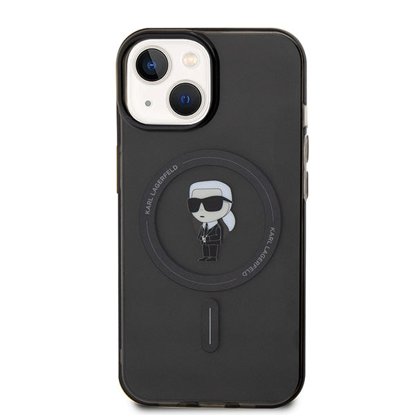 Karl Lagerfeld IML Ikonik MagSafe dėklas iPhone 15 – juodas -- iPhone 15