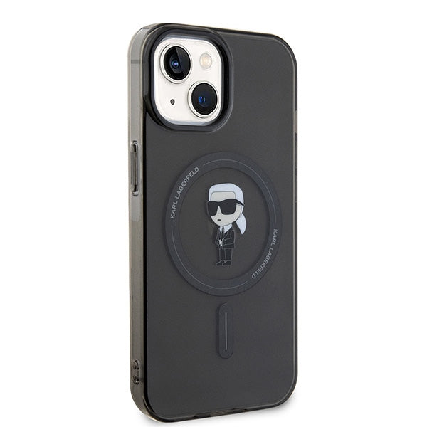 Karl Lagerfeld IML Ikonik MagSafe dėklas iPhone 15 – juodas -- iPhone 15