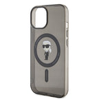Karl Lagerfeld IML Ikonik MagSafe dėklas iPhone 15 – juodas -- iPhone 15