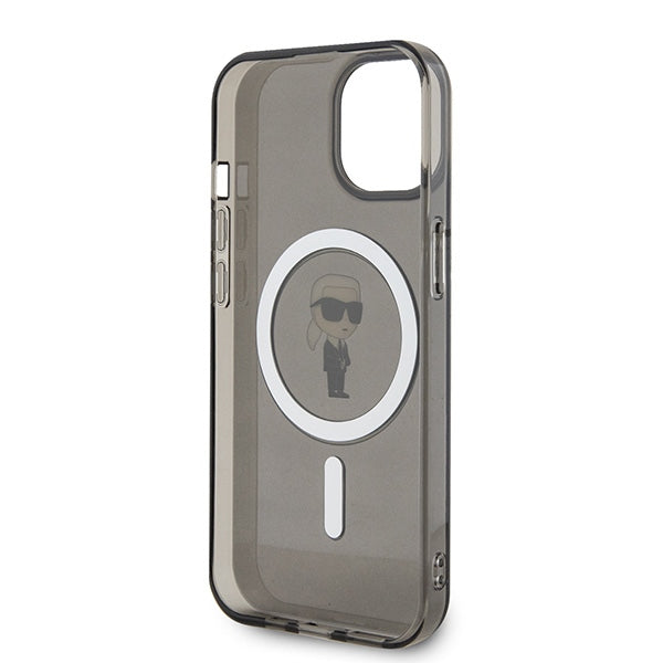 Karl Lagerfeld IML Ikonik MagSafe dėklas iPhone 15 – juodas -- iPhone 15