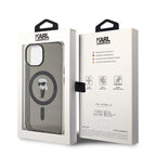 Karl Lagerfeld IML Ikonik MagSafe dėklas iPhone 15 – juodas -- iPhone 15