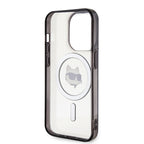 Karlas Lagerfeldas KLHMP15XHCHNOTK iPhone 15 Pro Max 6.7" skaidrus kietas dėklas IML Choupette galva MagSafe