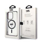 Karlas Lagerfeldas KLHMP15XHCHNOTK iPhone 15 Pro Max 6.7" skaidrus kietas dėklas IML Choupette galva MagSafe