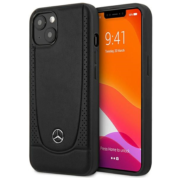Mercedes-Benz odinis dėklas iPhone 15 Plus – juodas