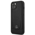 Mercedes-Benz odinis dėklas iPhone 15 Plus – juodas