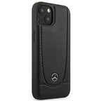 Mercedes-Benz odinis dėklas iPhone 15 Plus – juodas