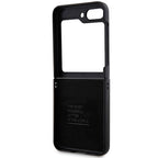 BMW Leather Carbon dėklas Samsung Galaxy Z Flip5 – juodas -- Samsung Galaxy Z Flip 5