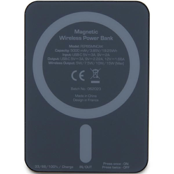 Ferrari MagSafe belaidis powerbankas 5000 mAh – juodas -- Cell phone cases and covers