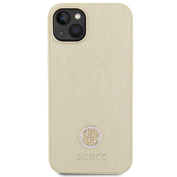 Guess 4G Strass dėklas iPhone 15 – auksinis
