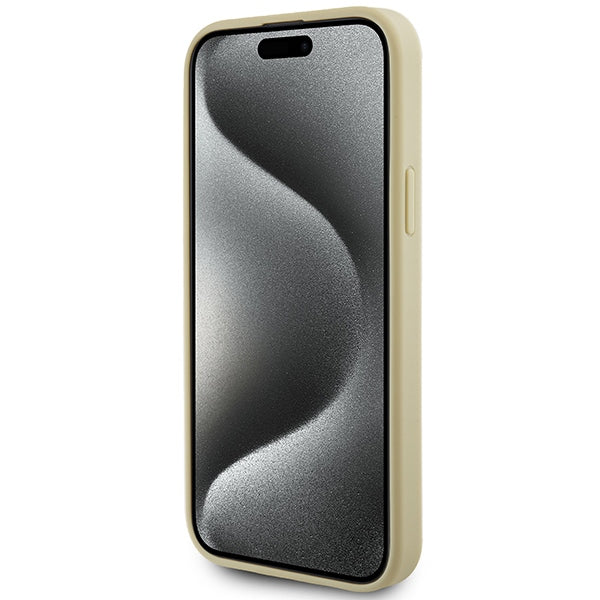 Guess 4G Strass dėklas iPhone 15 – auksinis