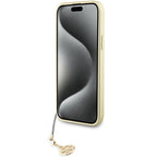 Guess 4G Charms dėklas iPhone 15 Pro Max – pilkas