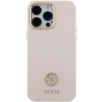 Guess silikoninis dėklas iPhone 15 Pro Max – rožinis