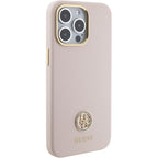 Guess silikoninis dėklas iPhone 15 Pro Max – rožinis
