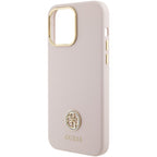 Guess silikoninis dėklas iPhone 15 Pro Max – rožinis
