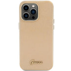 Guess blizgus dėklas iPhone 15 Pro Max – auksinis