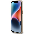 Guess blizgus dėklas iPhone 15 Pro Max – auksinis