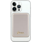 Guess MagSafe Metal Script Logo indukcinė išorinė baterija 5W 3000mAh - auksinis