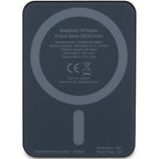 Guess MagSafe Metal Script Logo indukcinė išorinė baterija 5W 3000mAh - juodas