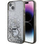 Karl Lagerfeld Liquid Glitter Choupette dėklas iPhone 15 Plus – skaidrus