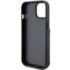 Karl Lagerfeld dėklas iPhone 15 – juodas, kortelėms