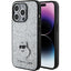Karl Lagerfeld blizgus dėklas iPhone 15 Pro Max – sidabrinis