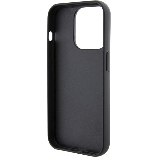 Karl Lagerfeld blizgus dėklas iPhone 15 Pro Max – sidabrinis
