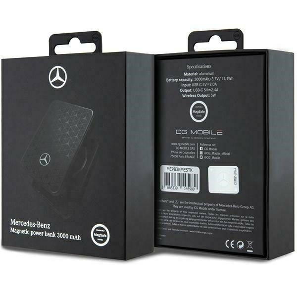 Mercedes-Benz MagSafe powerbank 3000 mAh 5 W – juodas -- Cell phone cases and covers