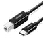 Ugreen US241 USB-C 2.0 – USB-B kabelis 1 m – juodas -- Cell phone cables