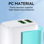 Wozinsky CUWCW 2.4A 2 x USB-A sieninis įkroviklis - baltas
