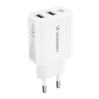 Wozinsky sieninis įkroviklis CWCUCW 30W USB-C / 2 x USB-A - baltas