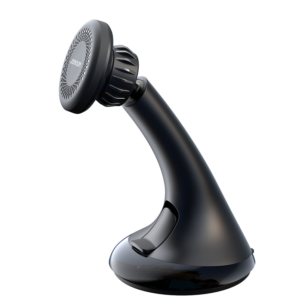 Joyroom JR-ZS356 universalus magnetinis automobilinis laikiklis telefonui prietaisų skydeliui / stiklui, juodas