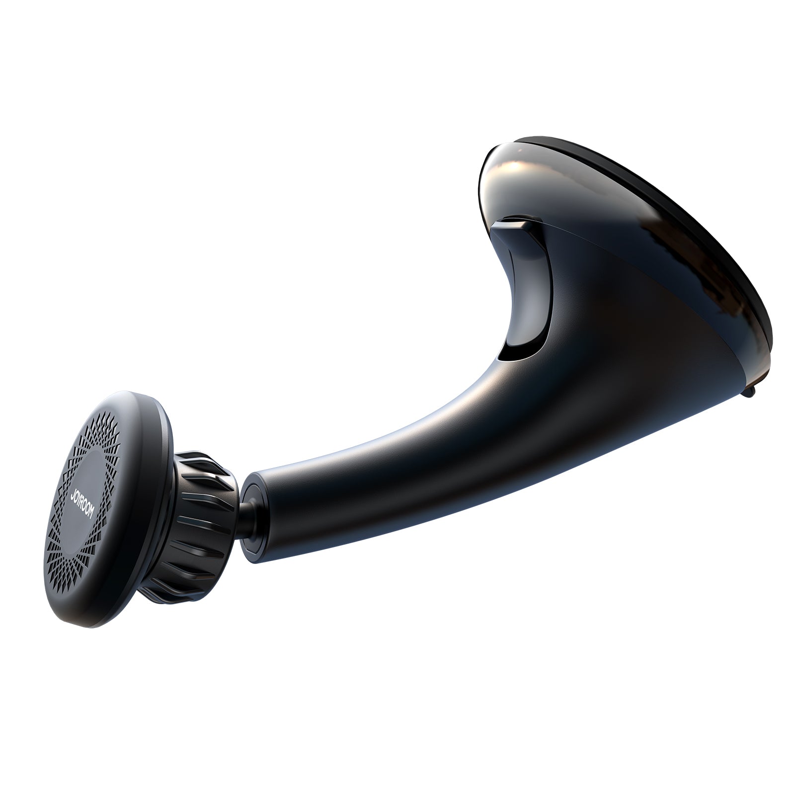 Joyroom JR-ZS356 universalus magnetinis automobilinis laikiklis telefonui prietaisų skydeliui / stiklui, juodas