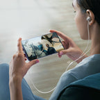 Joyroom JR-EC06 USB-C į ausis įdedamos ausinės – sidabrinės